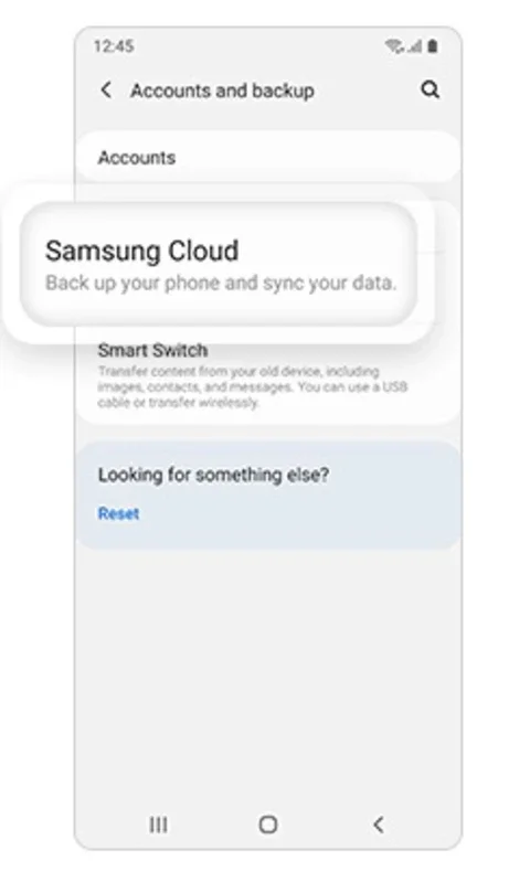 Samsung Cloud for Android - Secure Your Device Data