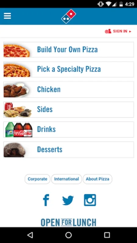 Domino's Pizza América Latina for Android - Seamless Pizza Ordering