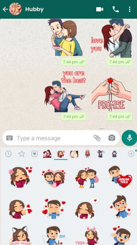 Stickers for WhatsApp Love for Android - Enhance Chats