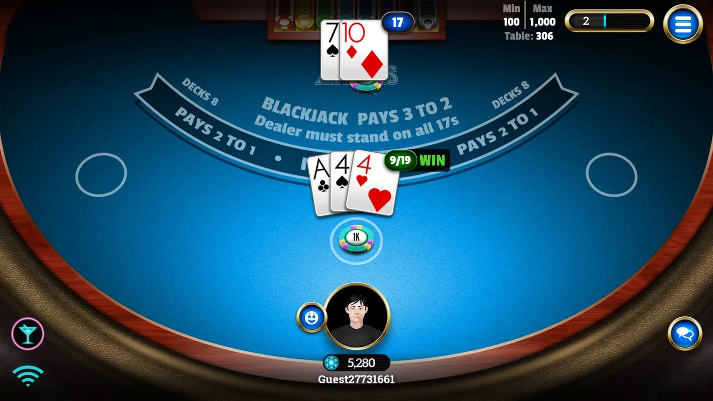 BlackJack 21 for Android: Intense Blackjack Competition