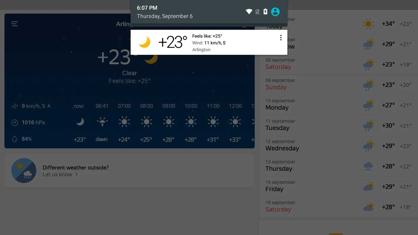 Yandex.Weather for Android - Get Accurate Weather Forecasts