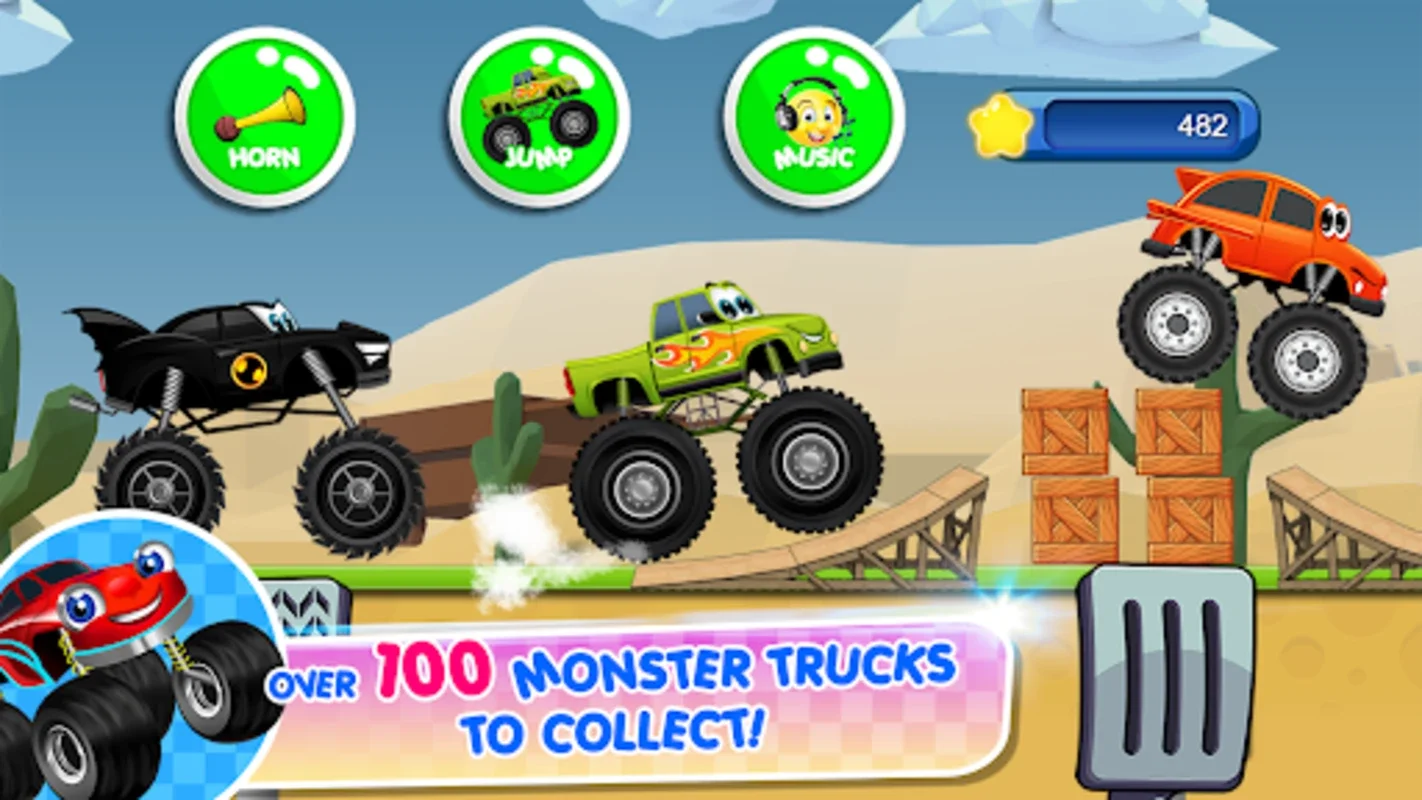 Monster Trucks Kids Game for Android - Fun and Learning for Youngsters