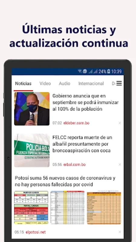 Bolivia Noticias for Android - Comprehensive News Source