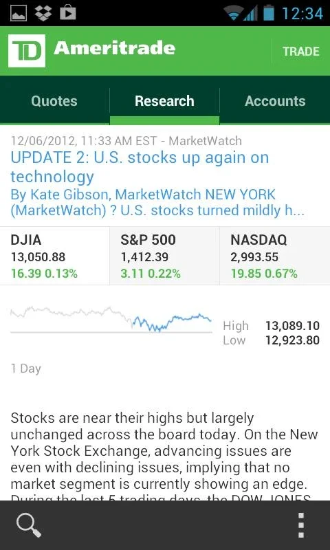 TD Ameritrade Mobile for Android - Stay Connected to Markets