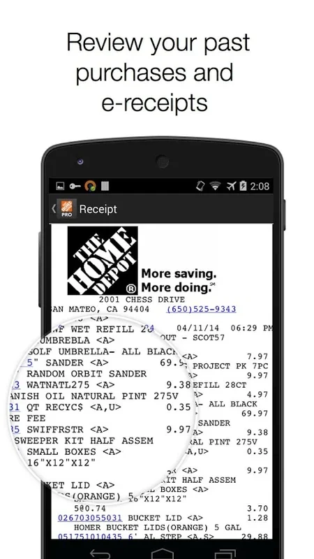 Home Depot for Android: Find Building Materials Easily