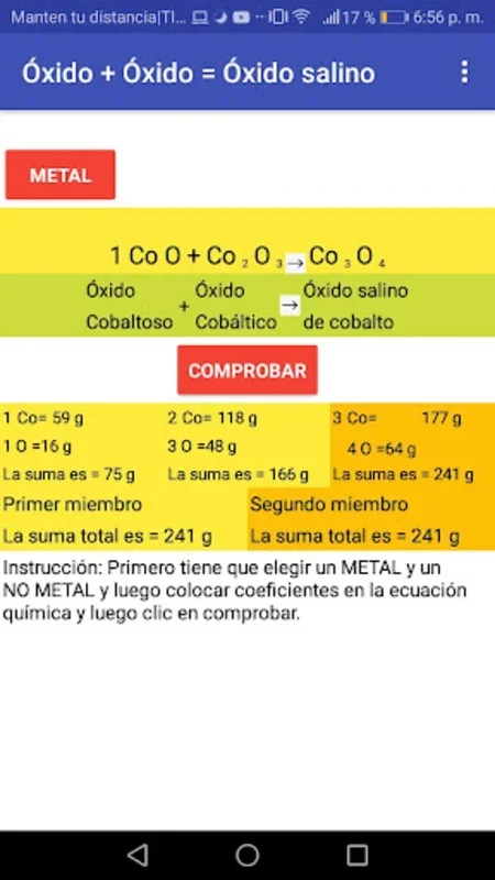 ÓXIDOS for Android: Enhance Chemistry Learning