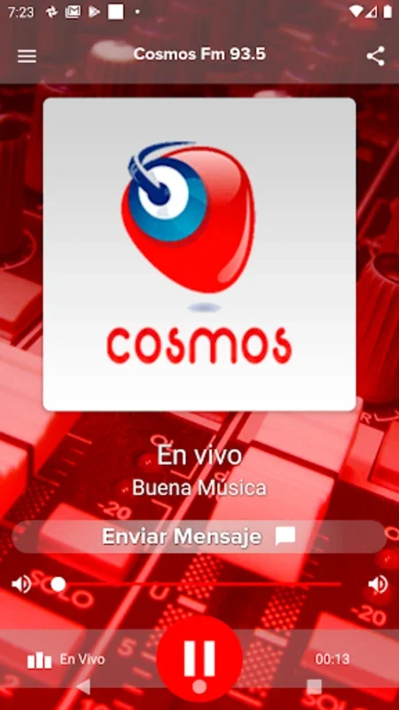 Cosmos Fm 93.5 for Android - Stream Spanish Hits and News