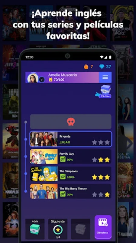 Wordbox English for Android - Master English with TV Shows