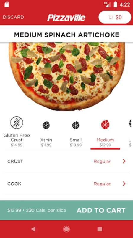 Pizzaville for Android - Simplify Pizza Ordering