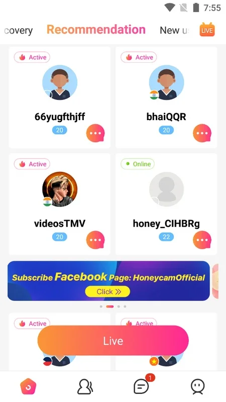 HoneyCam for Android - Connect with Global Users via Video