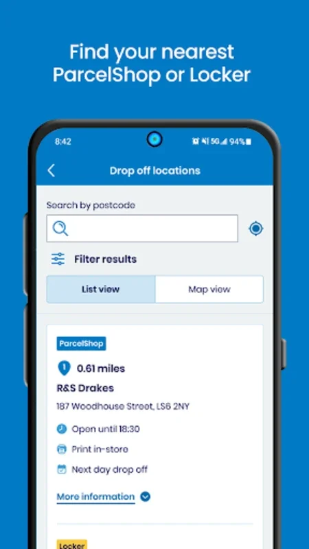 Evri for Android - Manage Parcel Deliveries Easily