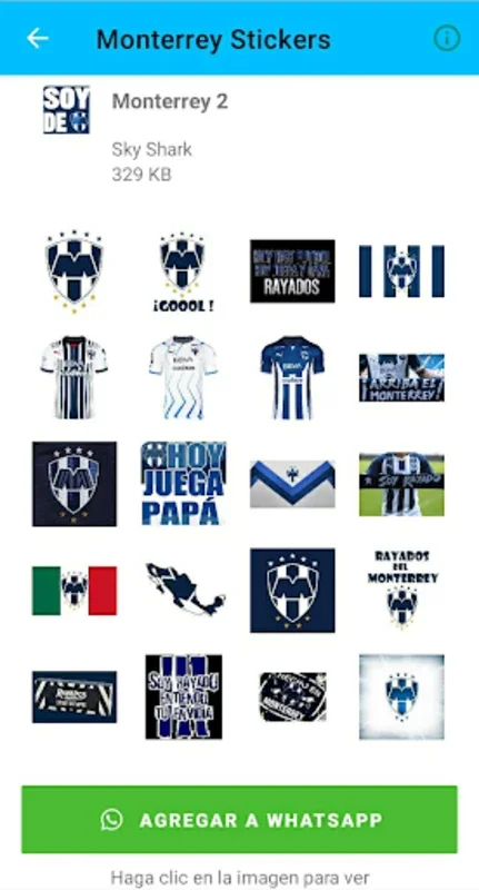 Monterrey Stickers for Android - Free Digital Stickers for Rayados Fans