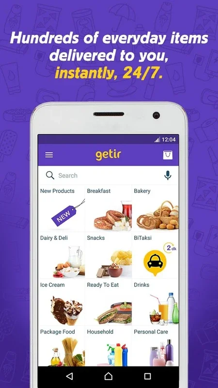 getir for Android: Quick Home Shopping