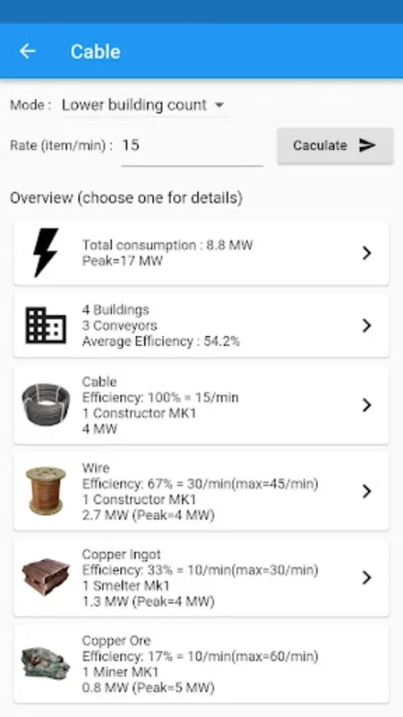 Satisfactory Companion for Android: Optimize Factories