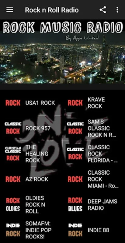 Rock Music Radio for Android - Stream Diverse Genres