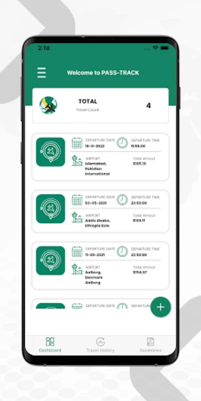 Pass Track for Android - Simplify Currency Declaration