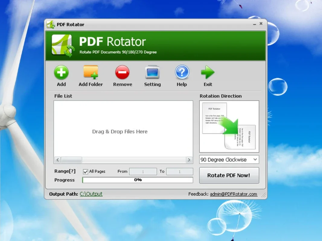 PDF Rotator for Windows - Rotate PDFs Easily