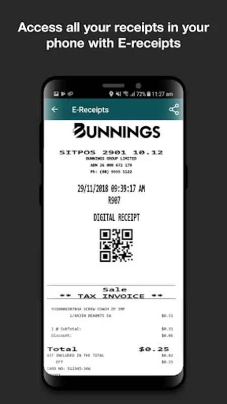 Bunnings REDS for Android - Streamline Your Shopping