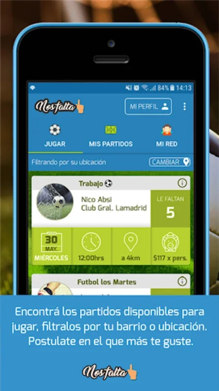 Nos Falta 1 for Android - Streamline Football Organization