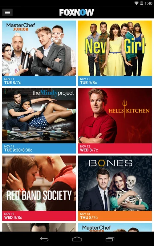 FOX NOW for Android: Enjoy Your Favorite Shows