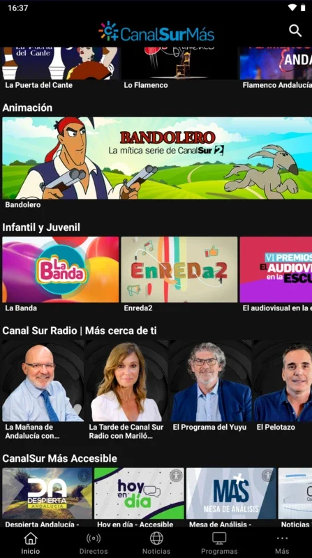 CanalSur Más for Android: Diverse Entertainment