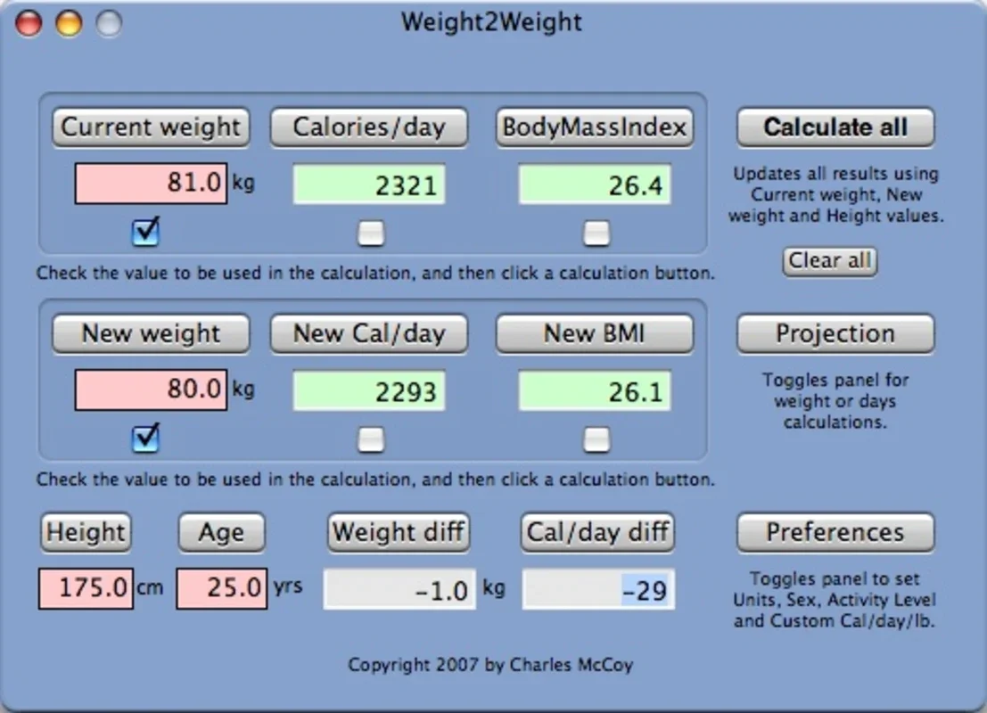 Weight2Weight for Mac - A Powerful Weight Management Tool