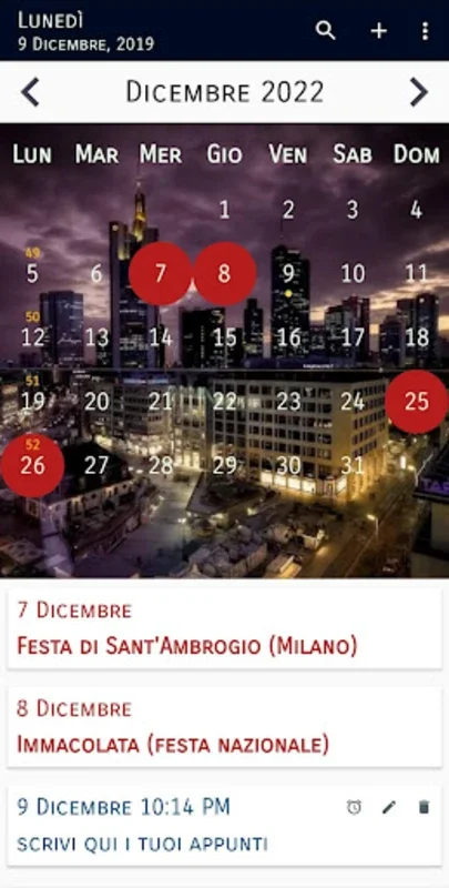 Calendario Italiano for Android - Personalized Italian Calendar