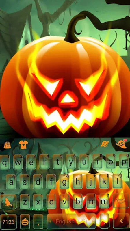 Evil Halloween Keyboard Theme for Android - Stylish Typing