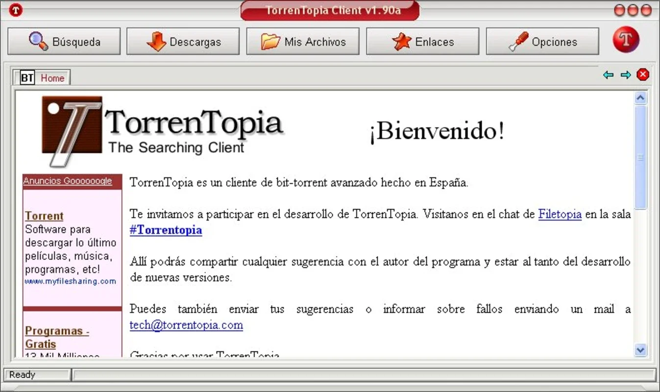 TorrenTopia for Windows: Feature - Rich Torrent Client