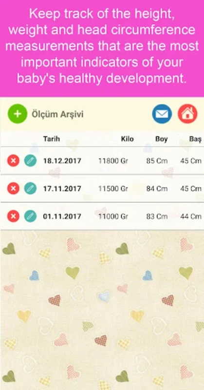 Baby Weight Control for Android: Monitor Baby Growth
