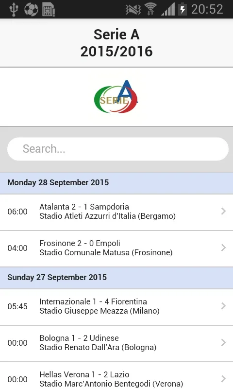 Serie A for Android - Unbeatable Live Scores & Updates