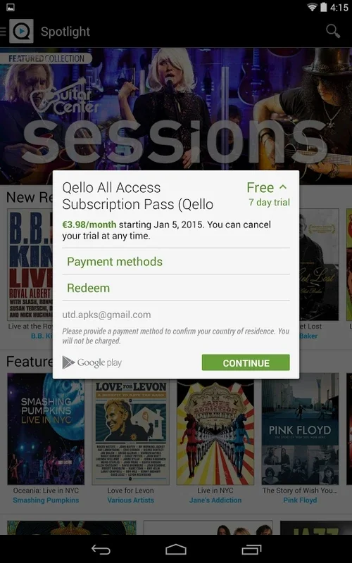 Qello Concerts for Android: A Musical Extravaganza