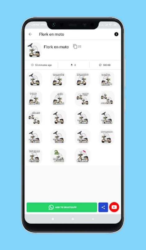 Flork Stickers for Android - Expressive Stickers for WhatsApp