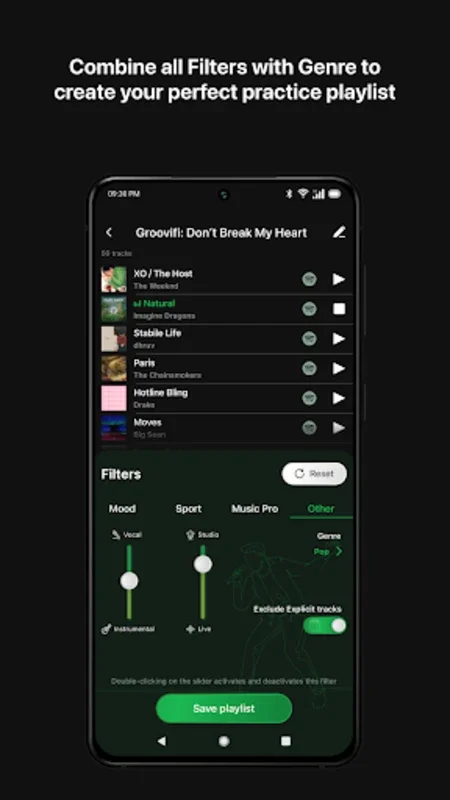 Groovifi for Android - Customize Your Spotify Playlists