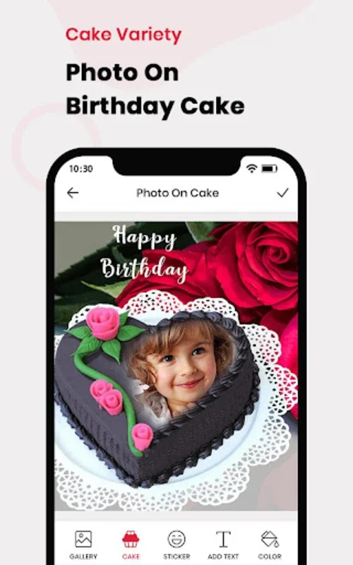 Name Photo On Birthday Cake for Android - Create Unique Greetings