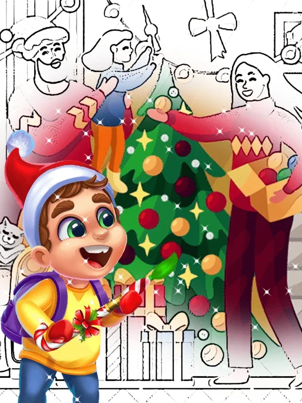 Christmas Coloring Pages for Android - Fun Holiday App