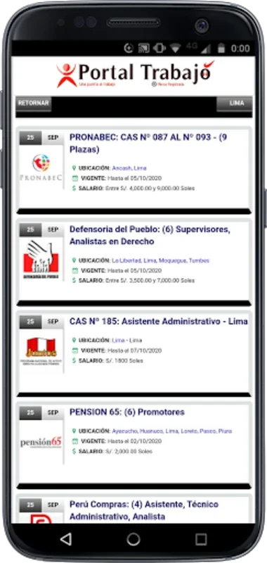 Portaltrabajo for Android - Find Jobs in Peru