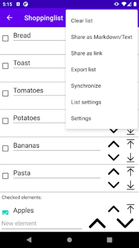 OpenSyncedLists for Android: Efficient List Management with Privacy