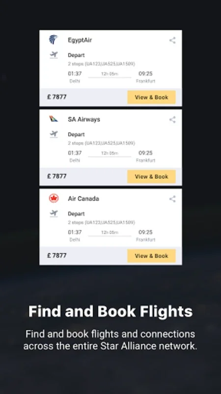 Star Alliance Navigator for Android - Streamlined Travel App