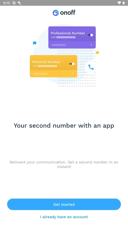 onoff for Android - Manage Multiple Phone Numbers
