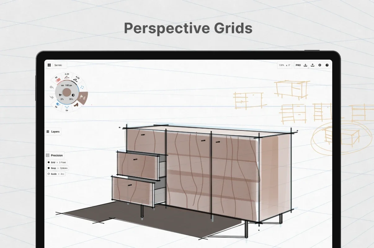 Concepts for Android: A Visual Design and Sketching Tool