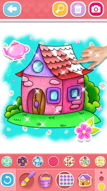 Glitter House Coloring for Android - Download the APK from AppHuts