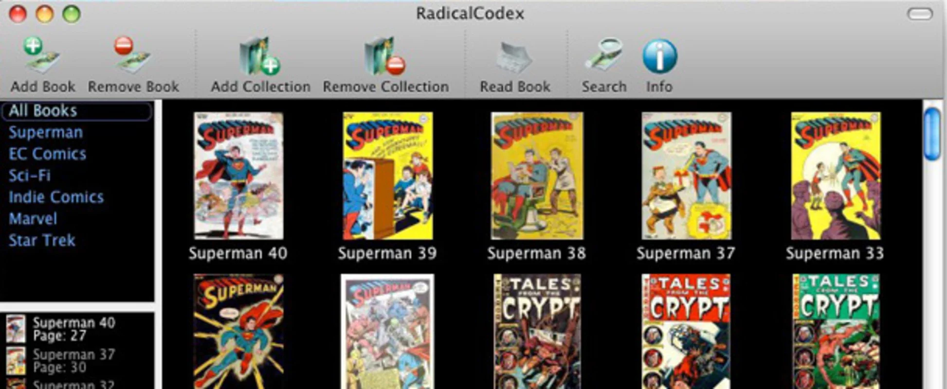 RadicalCodex for Mac - Read Comics & eBooks Easily