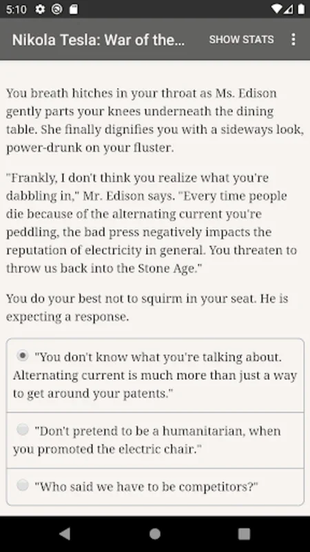 Tesla: War of the Currents for Android - Shape Electrical History