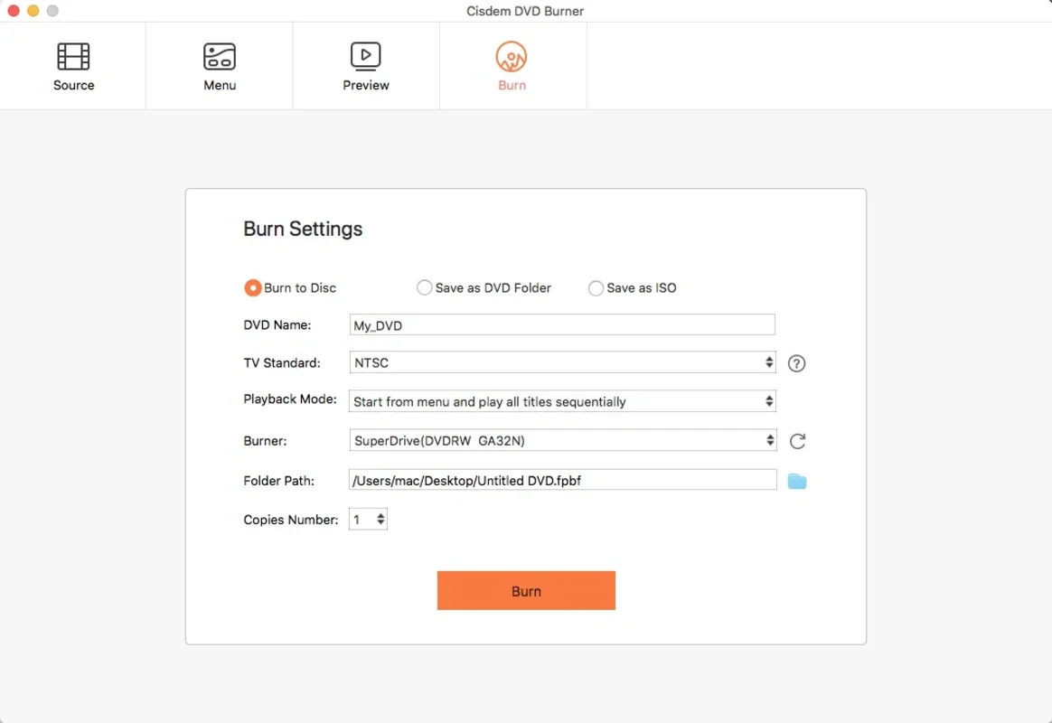 Cisdem DVD Burner for Mac - Burn DVDs with Ease on Mac