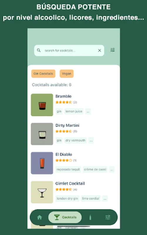 Mishela Cócteles for Android - Simplify Cocktail Crafting