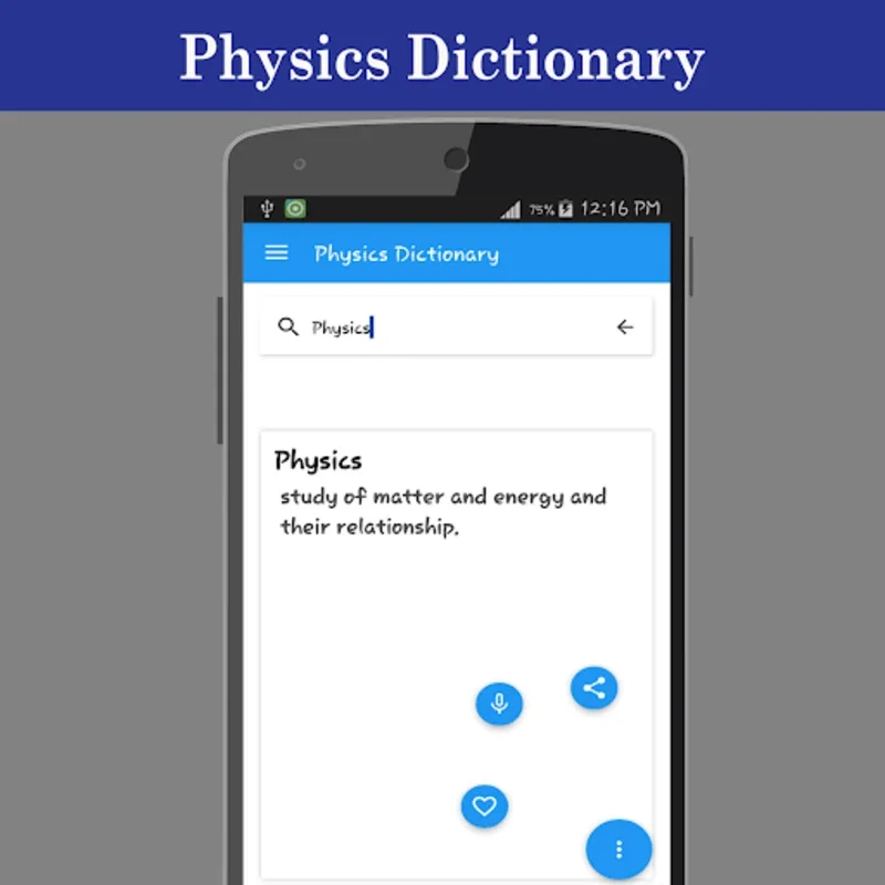 Physics Dictionary for Android: Comprehensive Physics Terms