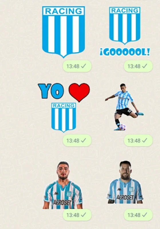 Racing Club Stickers for Android - Enhance Messaging