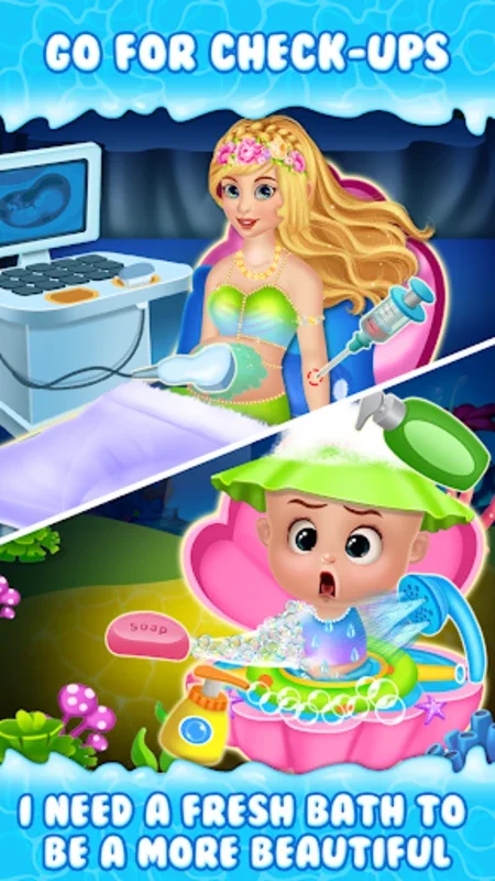 Newborn Mermaid Baby Care Game for Android: Enchanting Care