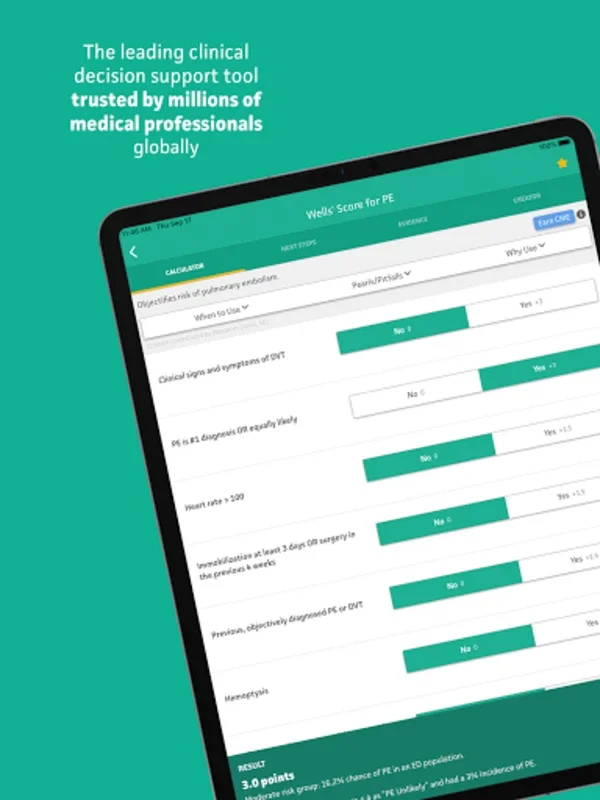 MDCalc Medical Calculator for Android - Free Access to 550+ Tools